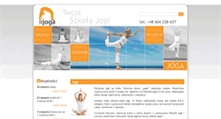Desktop Screenshot of ajoga.pl